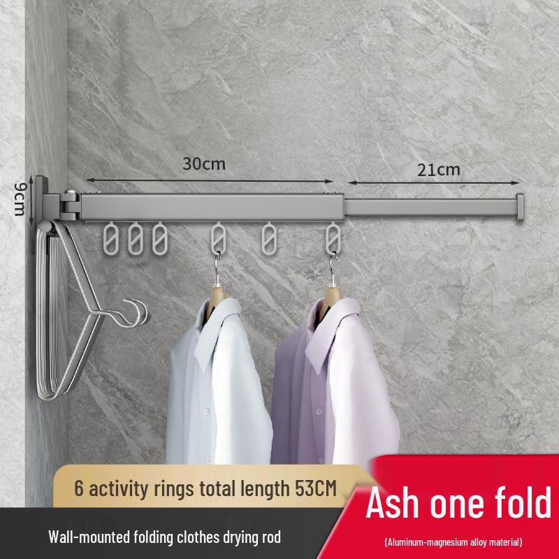 Retractable Wall-Mounted Multi-Functional Indoor Drying Rack