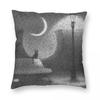 Cat Moon Lamppost Square Pillowcase Polyester Linen Velvet Printed Zip Decor Pillow Case Room Cushion Cover Wholesale