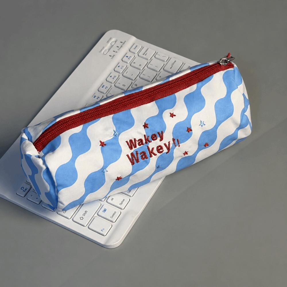 Embroidered Pencil Case Large Capacity Stationery Bag Durable Stationery Pouch  Students Gift