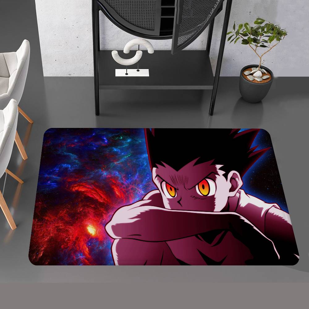 Fantasy Comic Hunter X Hunter Floor Mat Rectangle Anti-slip Home Soft Badmat Front Door Indoor Outdoor Mat Welcome Doormat