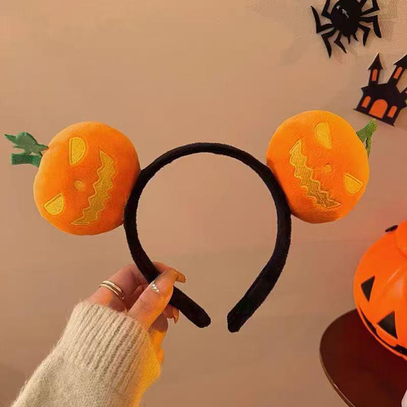 2025 Halloween Pumpkin Goofy Headband: Creative Hair Accessory for Parties and Mischief