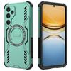 For Samsung Galaxy A55 5G Magnetic Case Butterfly Armor Hollow Heat Dissipation PC+TPU Phone Cover