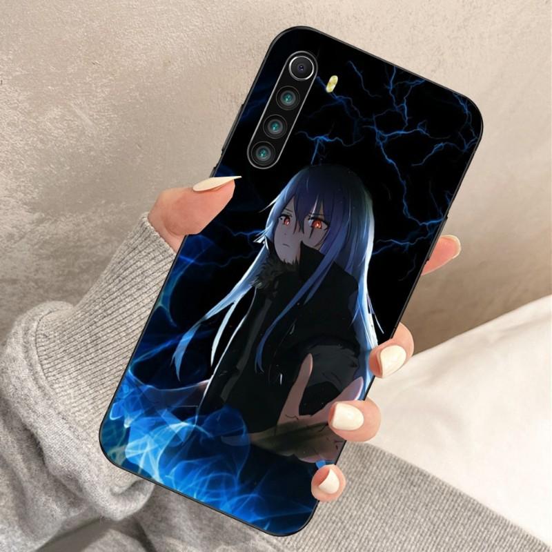 Rimuru Anime Phone Case For Xiaomi Redmi Note 11 10 9T 8 7 Pro Redmi 10 9 9A 9C 8 7 6 Soft Black Phone Cover