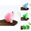 Adorable Plush Turtle Toy Stuffed Animal Soft Short Plush Green Pink Blue 10cm