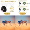 Universal 3-in-1 Phone Camera Lens Kit: Fisheye, 0.62x Wide Angle 25x Macro For Iphone 12/11/ Android Smartphone