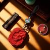 Red Sand Pixiu Zodiac Keychain Gift - Men's & Women's Money Guardian Pendant Ornament