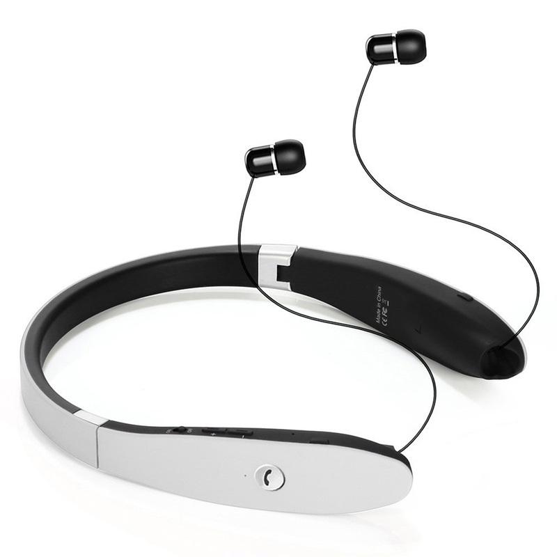 SX-991 Wireless Sports Earphones Neckband Folding Telescopic Wired Bluetooth-Compatible 5.0 Stereo High Quality Headphone With Microphone