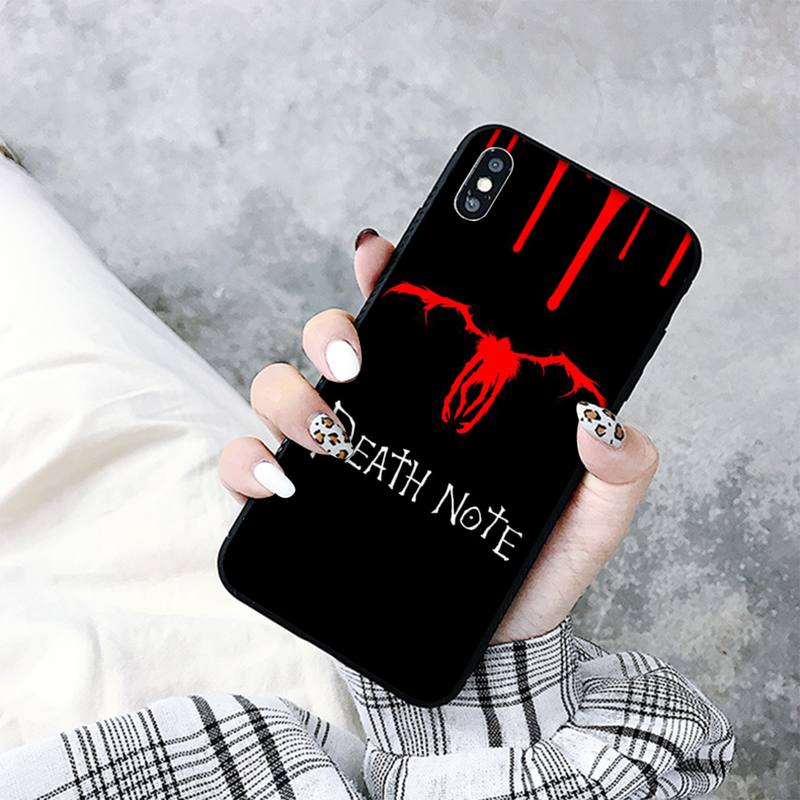 MaiYaCa Anime Manga Death Note Ryuk Phone Case for Iphone 13 11 12 Pro XS MAX 8 7 6 6S Plus X 5S SE 2020 XR Cover