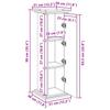Pedestal with Storage Space Sonoma Oak Finish 31 X 30 X 90 Cm Engineered Wood