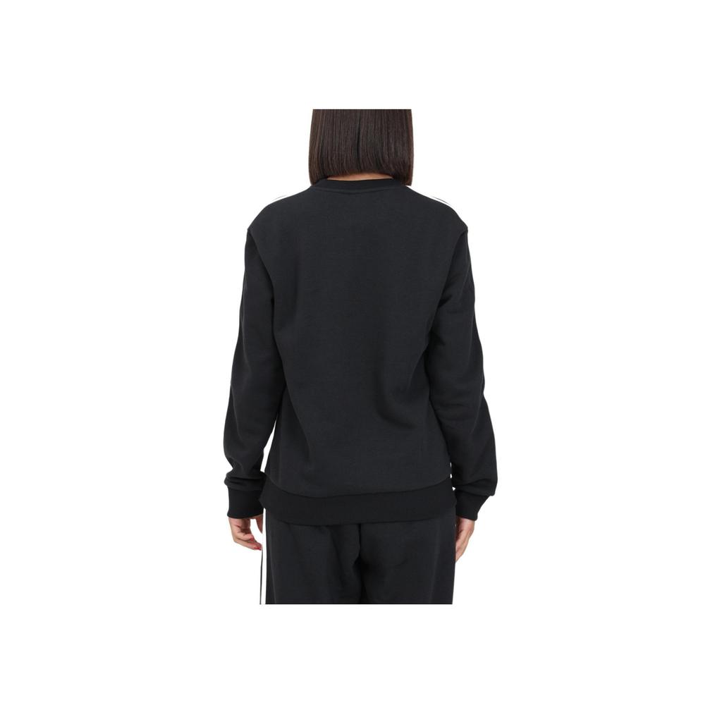 adidas Essentials 3-Stripes Fleece Sweatshirt Black Women's HZ5744