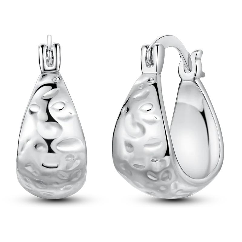 925 Sterling Copper Heart Snake Bone Pattern Cross Shell Zircon Four-pointed Star Earrings for Women Earring Fine Zircon Gifts
