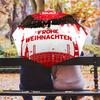1 PC Automatic Folding Umbrella - Frankfurt Football Pattern Portable Foldable Design With 8 Ribs Christmas Birthday Gifts