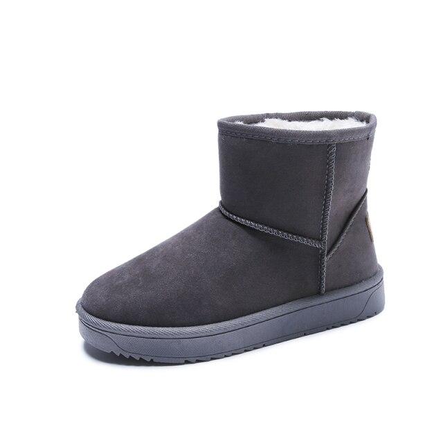 Snow Boots Women New Fashion All -Match Short Tube Cotton Shoes Winter Warmth And Velvet Thick Bread Shoes