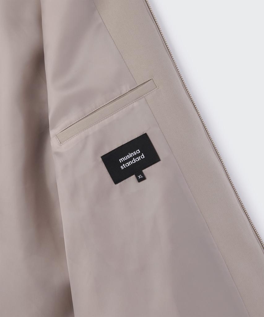 Musinsa Standard Relaxed Minimal Jacket [Light Beige]