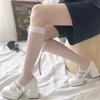 Calf Socks Women'S Summer Thin White Jk Dark Socks Black Fishing Net Socks Medium Tube Net Socks Half Tube Stockings Half Section