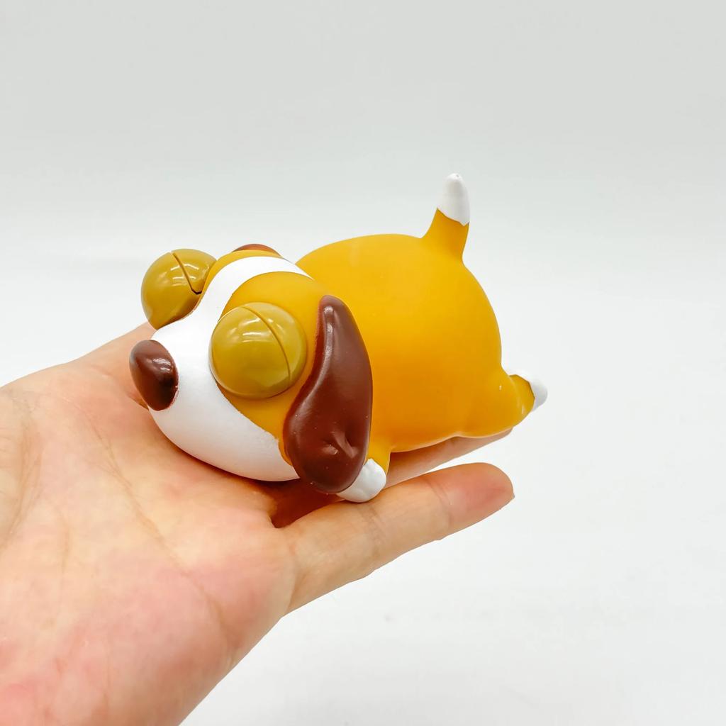 Stress Relief Squeeze Funny Toys Kawaii Big Eyes Puppy Squishy Cute Dog Figures Soft Rubber Anti-Stress Kids Gift