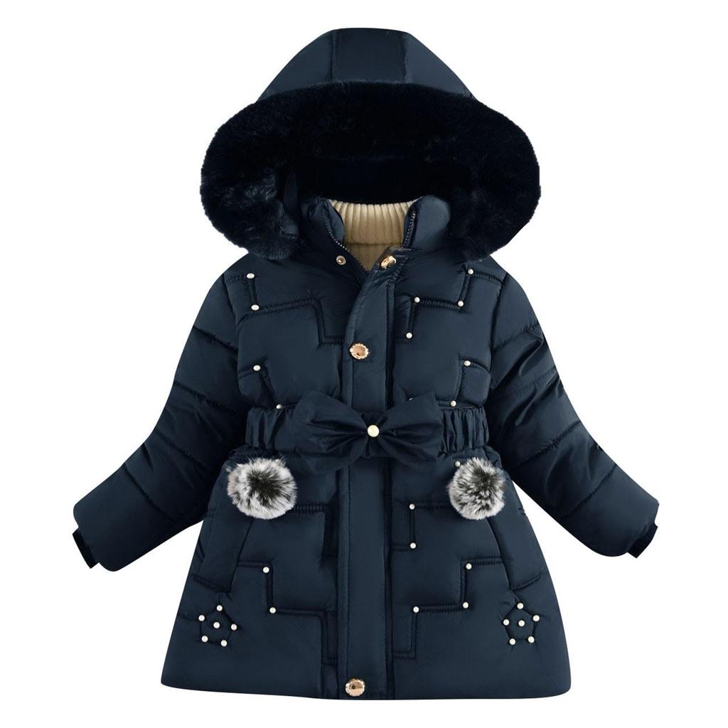 Kids' Fashion Fleece-Lined Thickened Hooded Oversized Sweatshirt Warm Casual Jacket For Fall/Winter