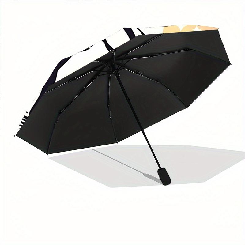 1pc Sailor Moon Inspired Auto-Open Close Umbrella - Portable 3-Fold Design with 8 Iron Ribs, Perfect for Outdoor, Festive Gifts, Travelers, Daily