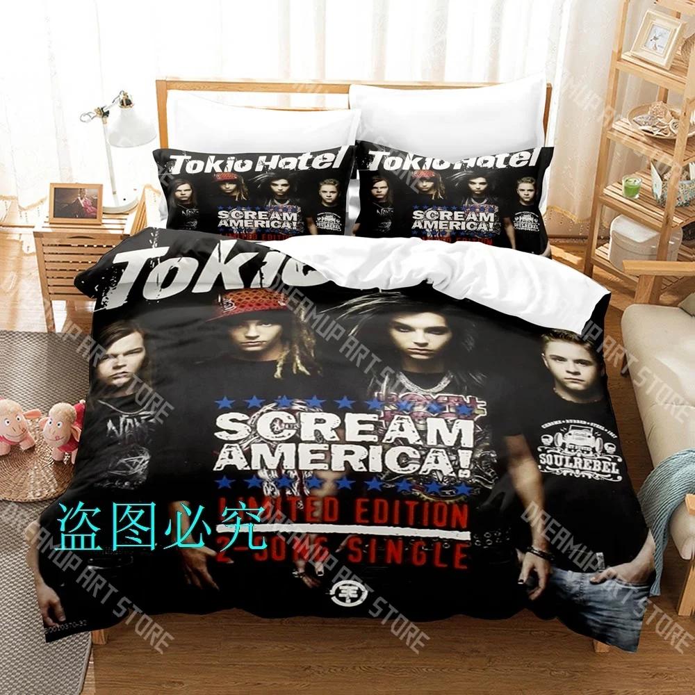 3D Print Tokio Hotel Album Bedding Set Single Twin Full Queen King Size Bed Set Adult Kid Bedroom Duvetcover Sets