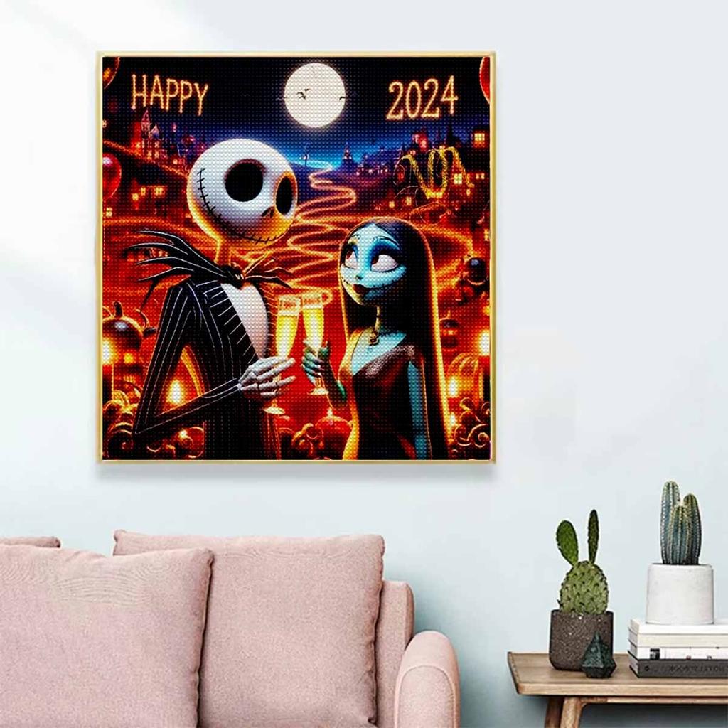 DIY Diamond Painting Happy Halloween Cross Stitch Kit Mosaic Art Diamond Painting Full Circle Diamond Home Decoration