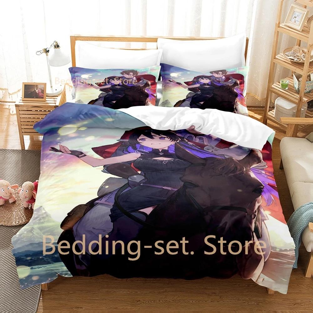Unnamed Memory Bedding Set Single Twin Full Queen King Size Bed Set Adult Kid Bedroom Duvetcover Sets 3D Anime Bed Sheet Set