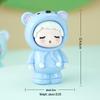 Mengli Little Bear Resin Desktop Ornament - Cute, Trendy Cartoon Decoration for Home or Office