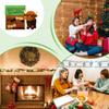 3D Animals Button Decor Handmade Button Highland Cow Decoration Kit Festive Atmosphere Props For Garden Patio Porch Indoor