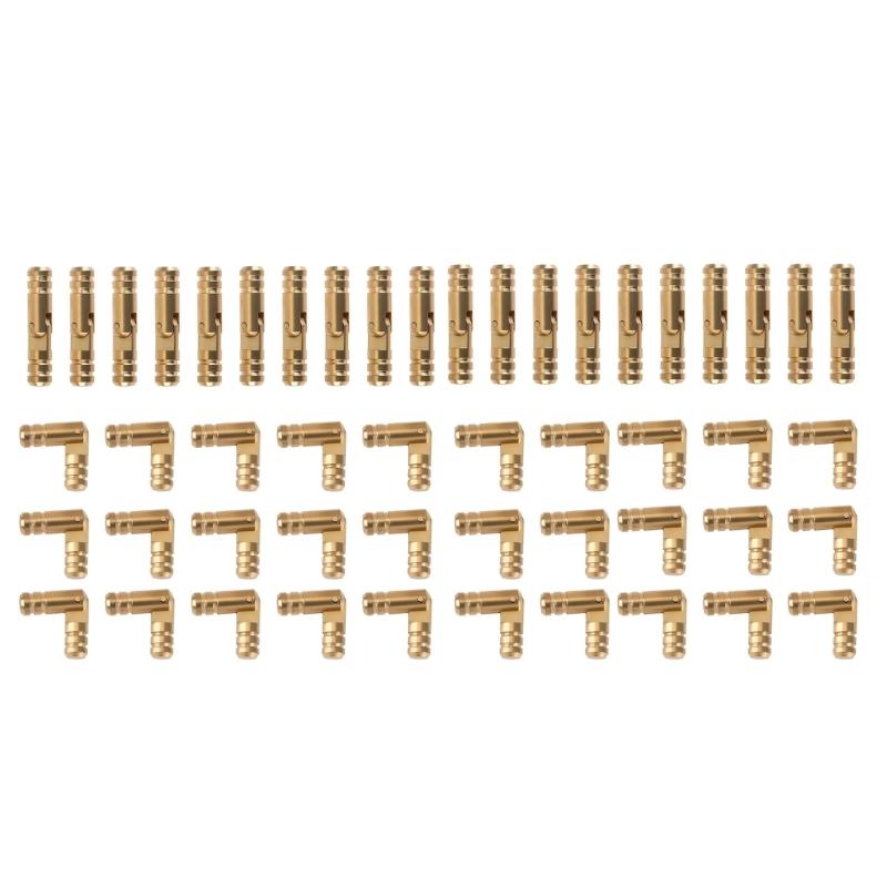 

50 Pieces Solid Brass Miniature Hinges For Jewelry Organizers Music Boxes Antique Furniture Restoration Supplies 1