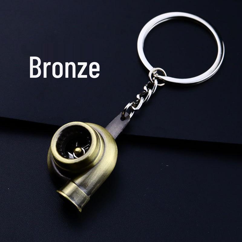 Porte-clés de voiture créatif avec levier de vitesse de turbine, moyeu de roue, disque de frein et pendentif amortisseur