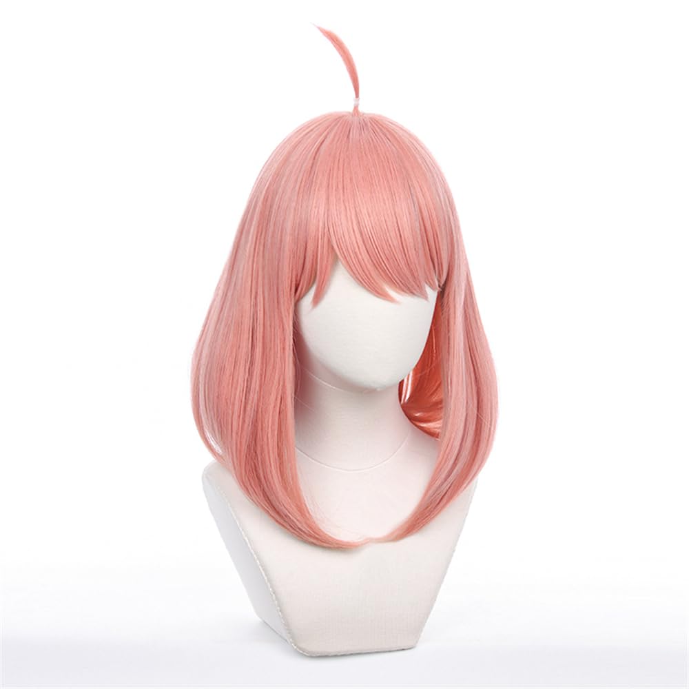 Sizuuenn Anya Forger Wig Cosplay Heat Resistant Wig High Temperature Hair Yarn Cosplay Wig Dedicated Net Events School Festivals Cultural Festivals