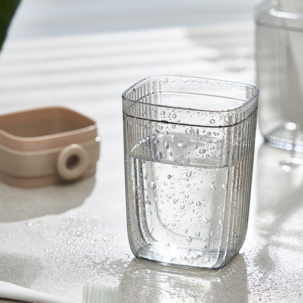 Light Luxury Brushing Cup Portable Toothbrush Holder Sturdy Mouthwash Cup  Bathroom