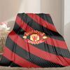1pc Manchester United Manchester City Blanket, Home Printed Throw Blanket - Soft Blanket Gift for Family, Washable Sofa Bed Blanket
