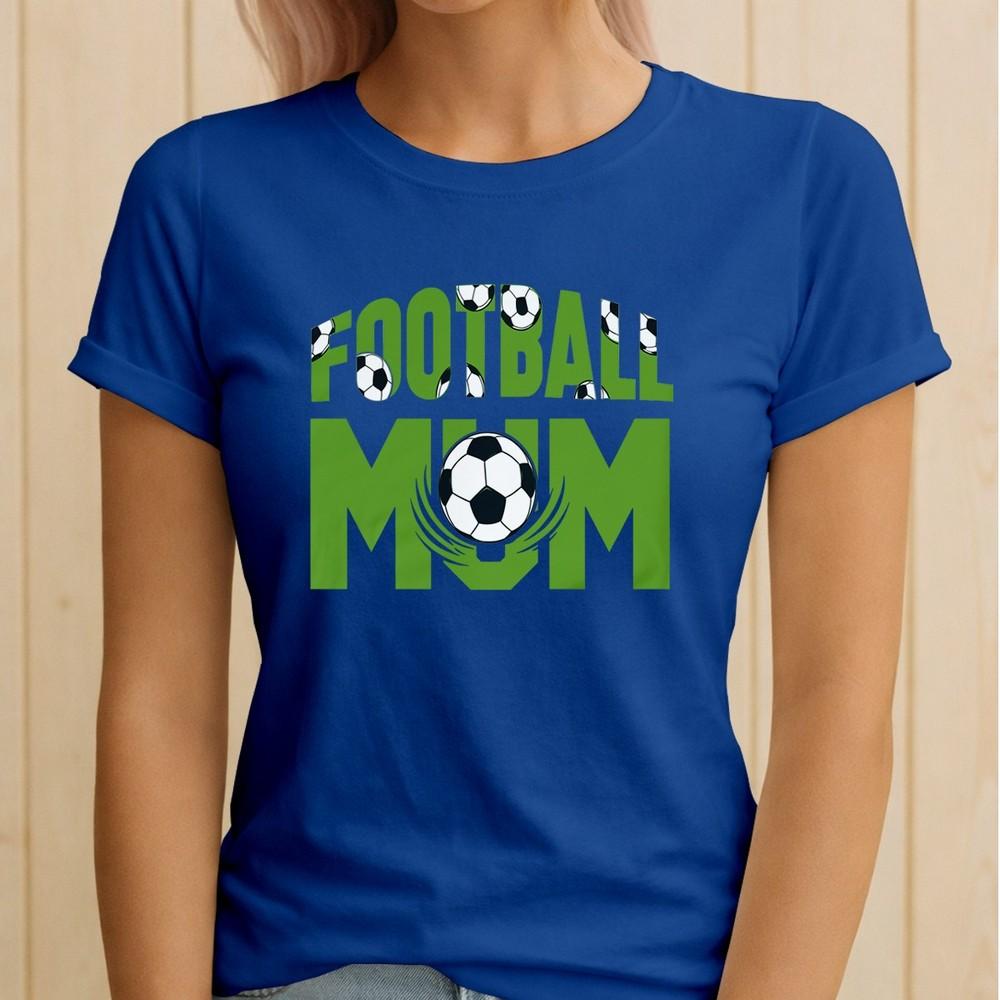 Football Mum Pattern Sports Unisexs T Shirt Gift Graphic Tee