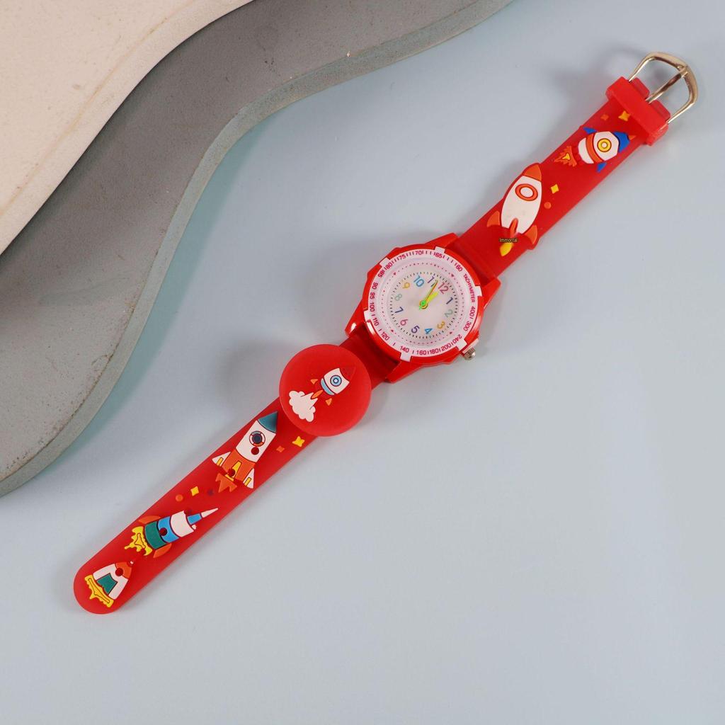 Cartoon Luminous Strap Children's Watch - Creative Birthday Gift for Elementary School Students