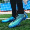 Large size high-top football shoes, men's and children's fly-woven socks, broken nails, artificial turf AG nails competition training shoes