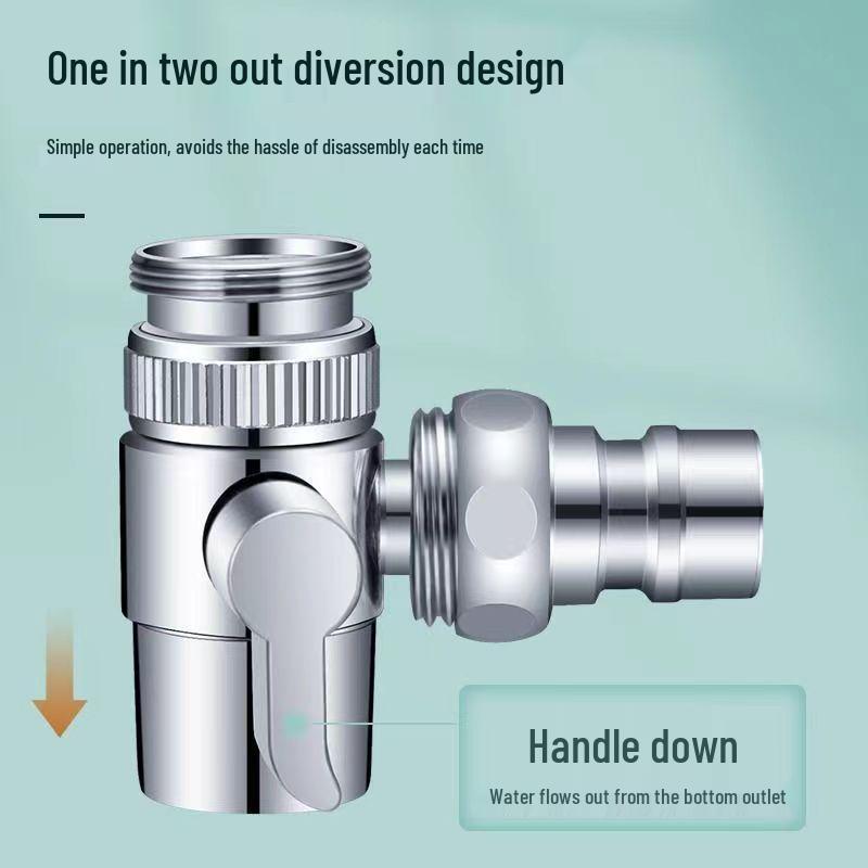 Handheld Shampoo and Shower Head Diverter with Hose