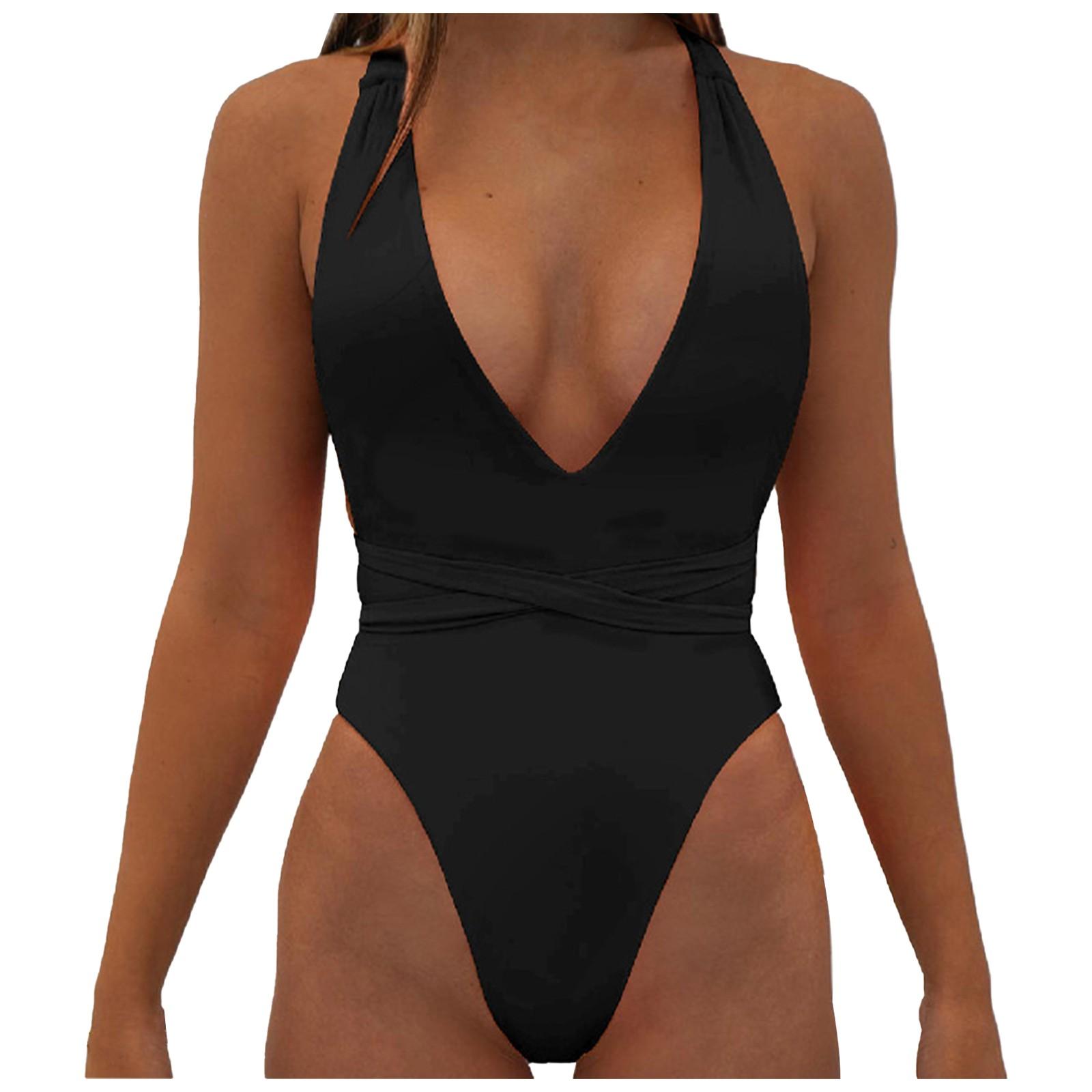 

Женский Бикини Цветной Комплект Купальник Цельные Купальники Для Женщин Пляжная Одежда L чёрный