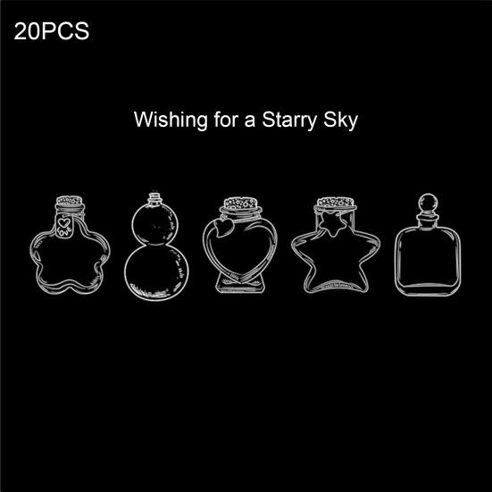 Transparent Dried Flower Bookmarks DIY Pressed Flowers Bookmark Making Kit Clear Wishing Bottle