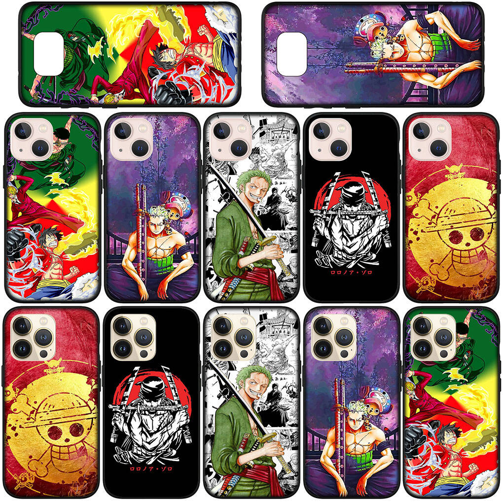 For Samsung Galaxy S25 S24 S23 S22 Ultra FE Plus A37 A57 A56 A55 A06 A16 A15 A36 A26 A35 A05 A25 A54 A34 Phone Case Roronoa Zoro One Piece Luffy Cover