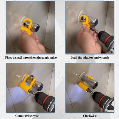 Faucet Angle Stop Wrench Narrow Areas Kitchen Professional Plumber Wrench Set Remover Assembly Disassembly Removal Tool