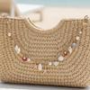 Metal Chain Bag Charms Accessory Lanyard Bag Chain Starfish Conch Pearl Bag Pendant  Bag Ornament