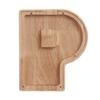 Wooden Piggy Bank with Clear Window, A-Z Letter Coin Cash Container for Kids Adults, Unbreakable Money Saving Box Decoration