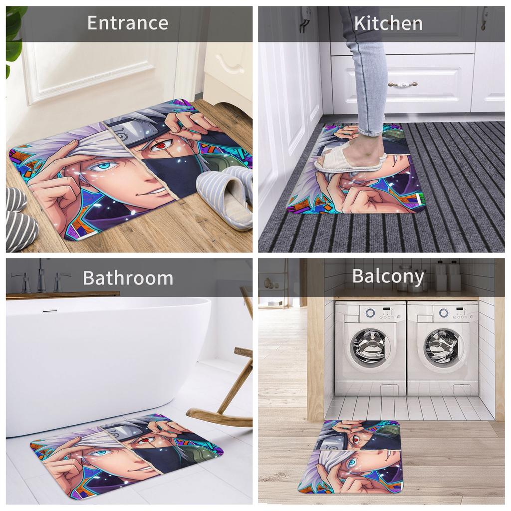 Itachi Uchiha Narutos Anime Doormat Non-Slip Entrance Bathroom Kitchen Floor Door Mats Garden Rug Carpet Footpad