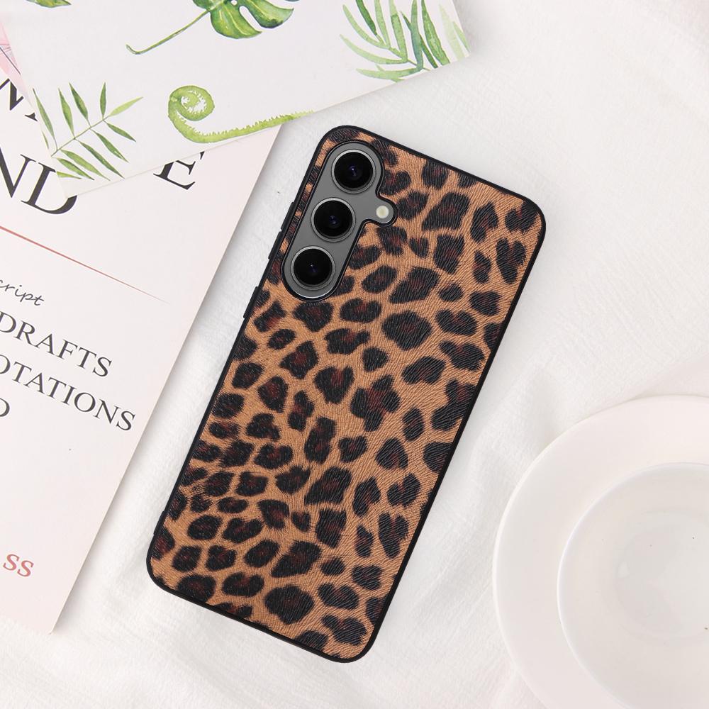 For Samsung Galaxy S25 Case PU Leather+TPU+PC Phone Back Cover