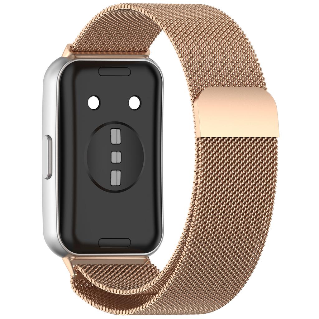 Pasek Mediolański Magnetyczny do Smartwatcha Huawei Band 11/11Pro Bransoleta Metalowa Ze Stali Nierdzewnej Pasek do Huawei Band 8/9/10