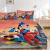 3pcs Goofy & Donald Duck Superhero Cape Quilt Set Soft and Comfortable Bedroom, Guest Room and Dorm Decor Bedding Set S052