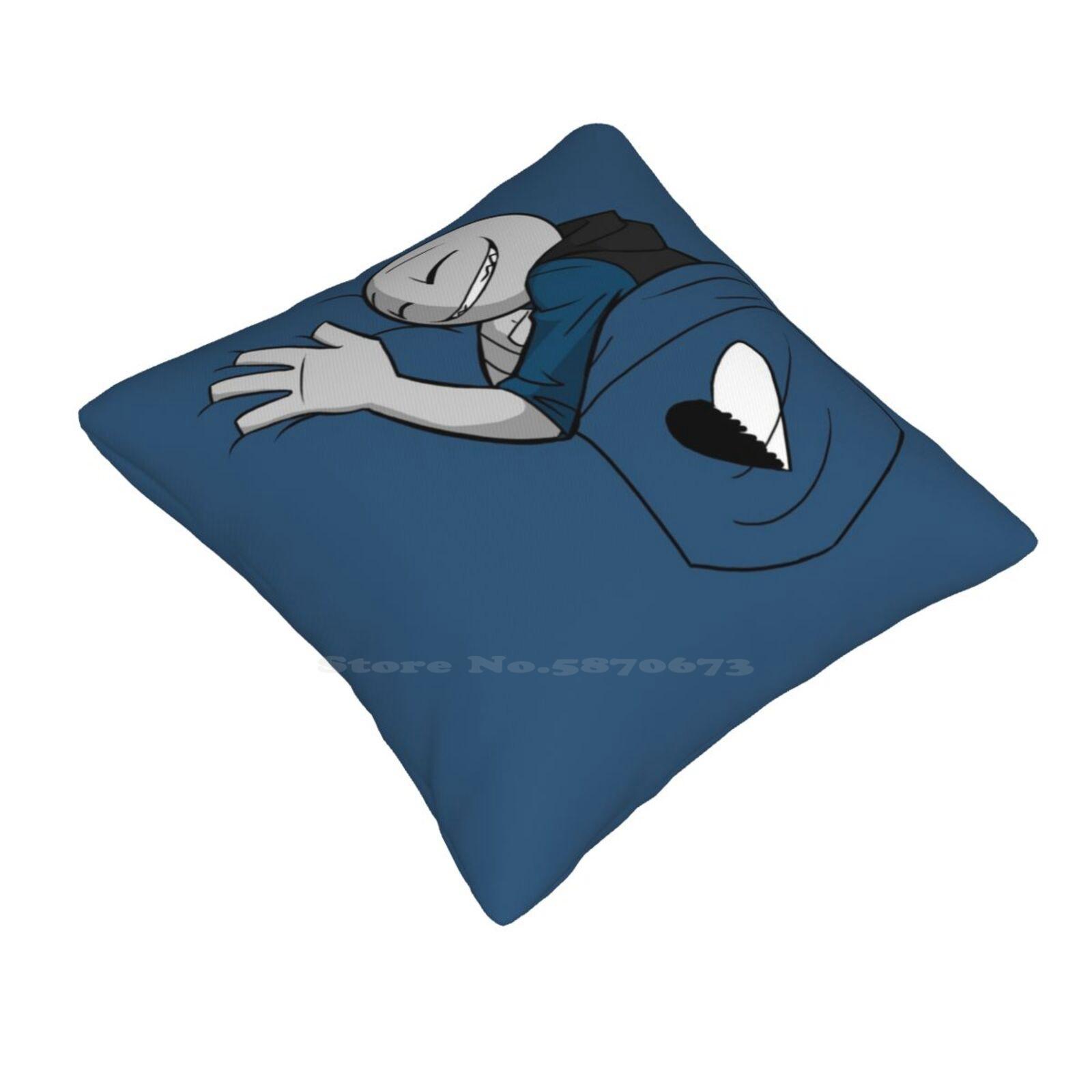 Your Boyfriend S Pocket Home Sofa Car Waist Throw Pillowcase Pocket Your Boyfriend Peach skin 18*18(CM)-1Pcs