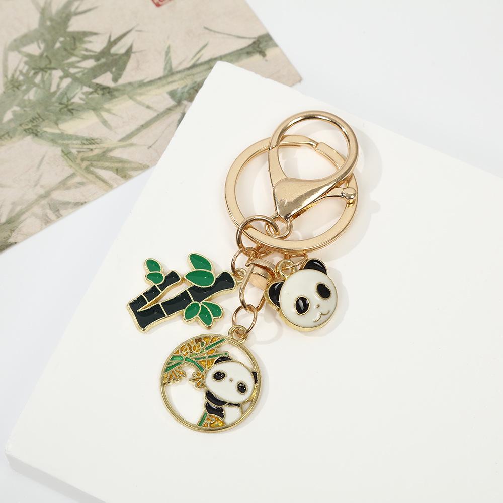 Panda Alloy Keychain Pendant Charm - Gift for Friends & Classmates, Bag Decoration