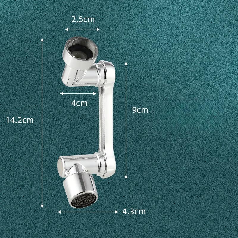 1Pc Splash-Proof 180-Degree Rotatable Robotic Arm Bathroom Sink Spout Extension Faucet Aerator Connector
