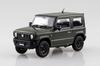 Aoshima Bunka Kyozaisha Rakupla Snap Car Series JB64 Jimny 2018 Jungle Green Plastic Model 1/24 No.03-JG Color-coded (Car)